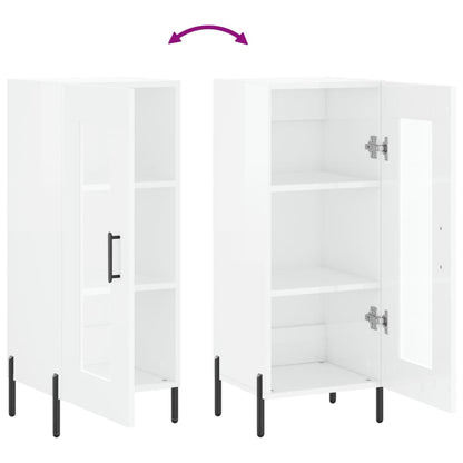 Aparador 34,5x34x90 cm madeira processada branco brilhante