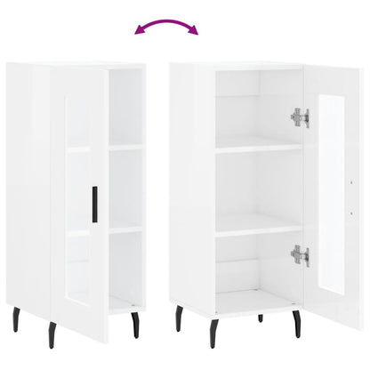 Aparador 34,5x34x90 cm madeira processada branco brilhante