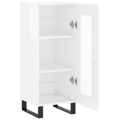 Aparador 34,5x34x90 cm madeira processada branco brilhante