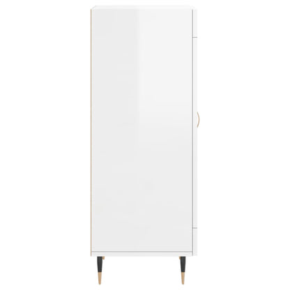 Aparador 34,5x34x90 cm madeira processada branco brilhante