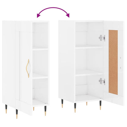 Aparador 34,5x34x90 cm madeira processada branco brilhante