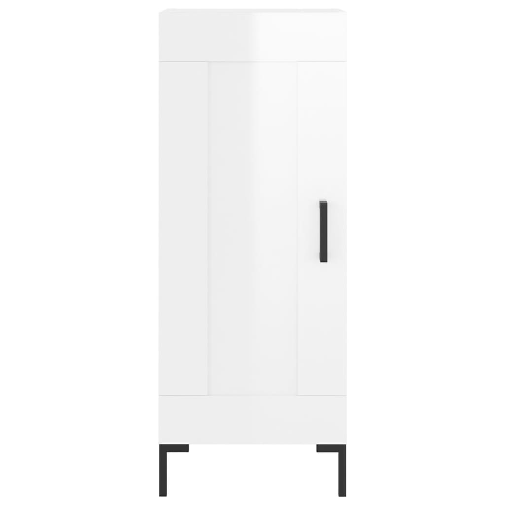 Aparador 34,5x34x90 cm madeira processada branco brilhante