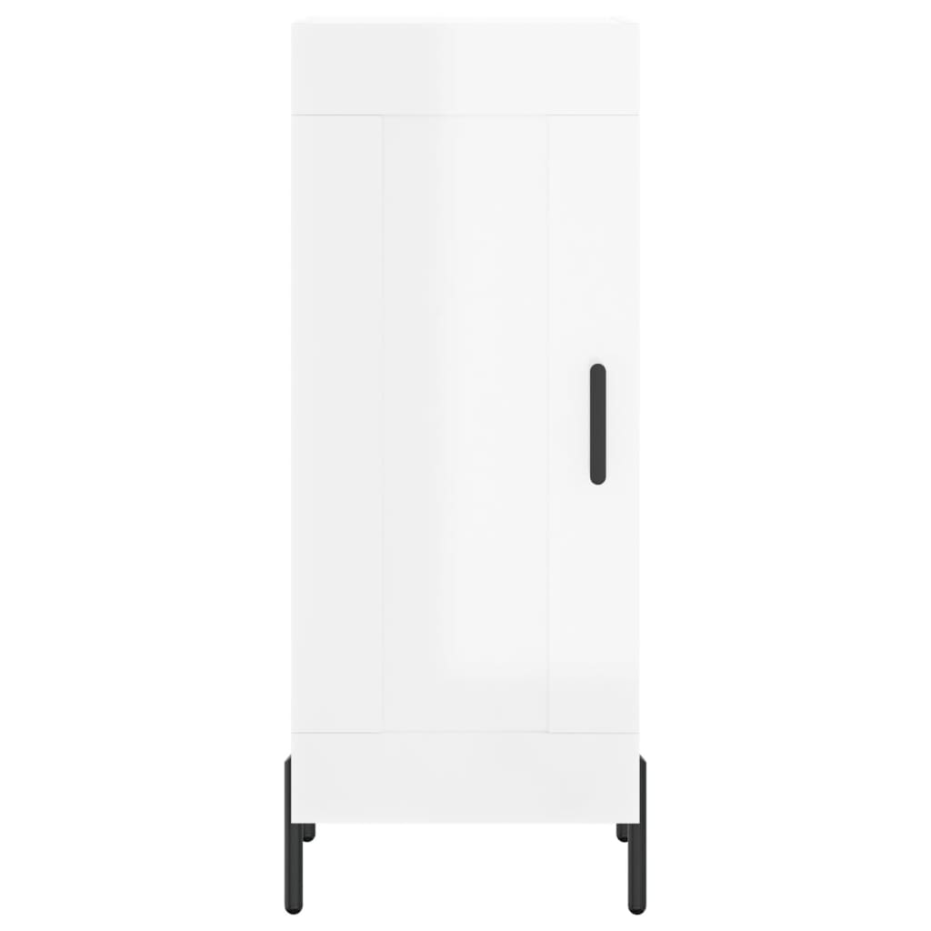 Aparador 34,5x34x90 cm madeira processada branco brilhante