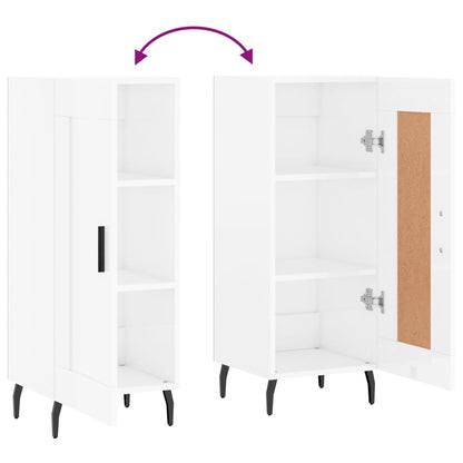 Aparador 34,5x34x90 cm madeira processada branco brilhante