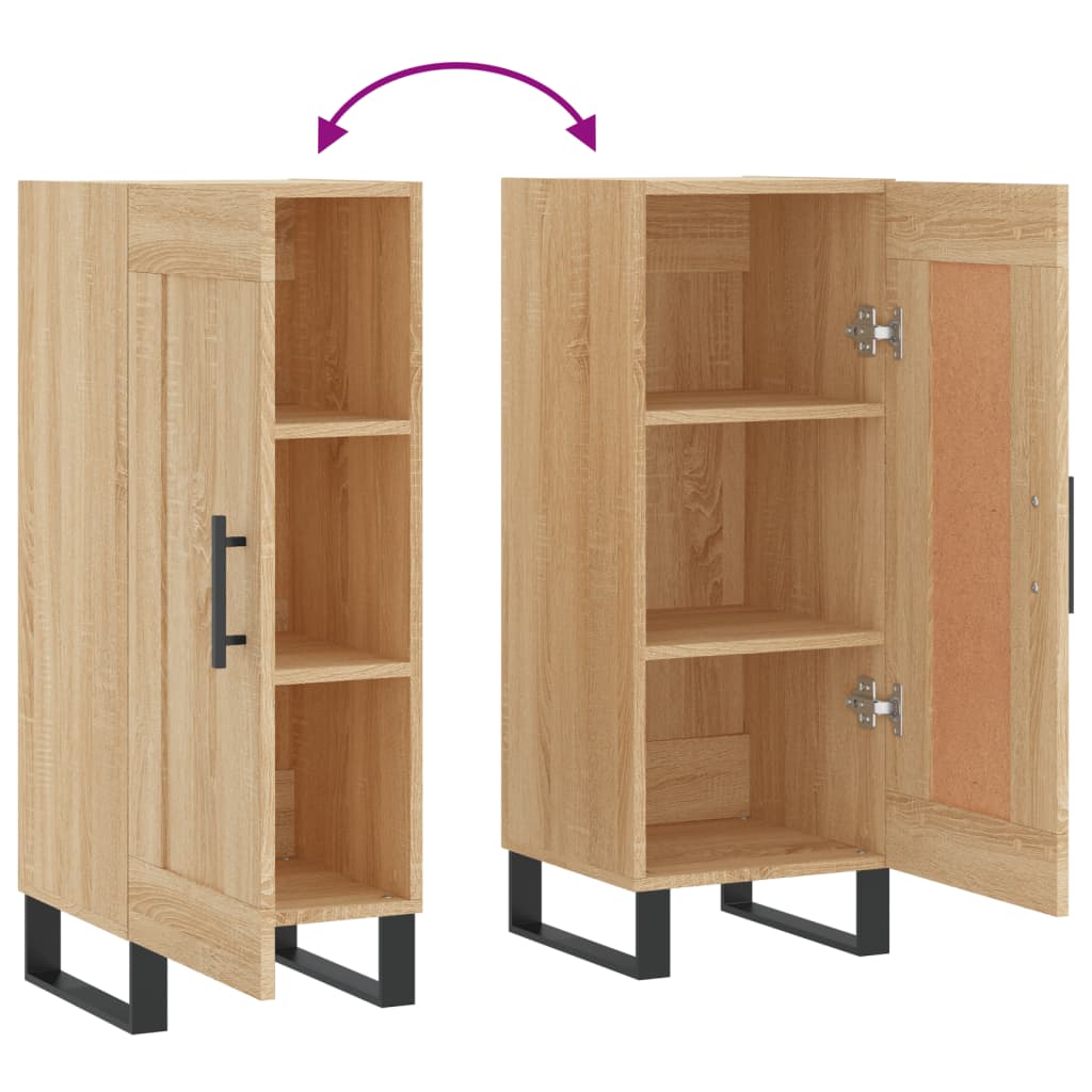 Aparador 34,5x34x90 cm madeira processada cor carvalho sonoma