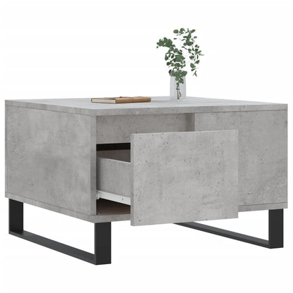 Mesa de centro 55x55x36,5 cm derivados madeira cinzento cimento