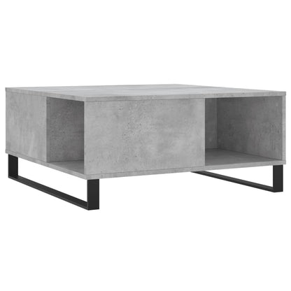 Mesa de centro 80x80x36,5 cm derivados madeira cinzento cimento