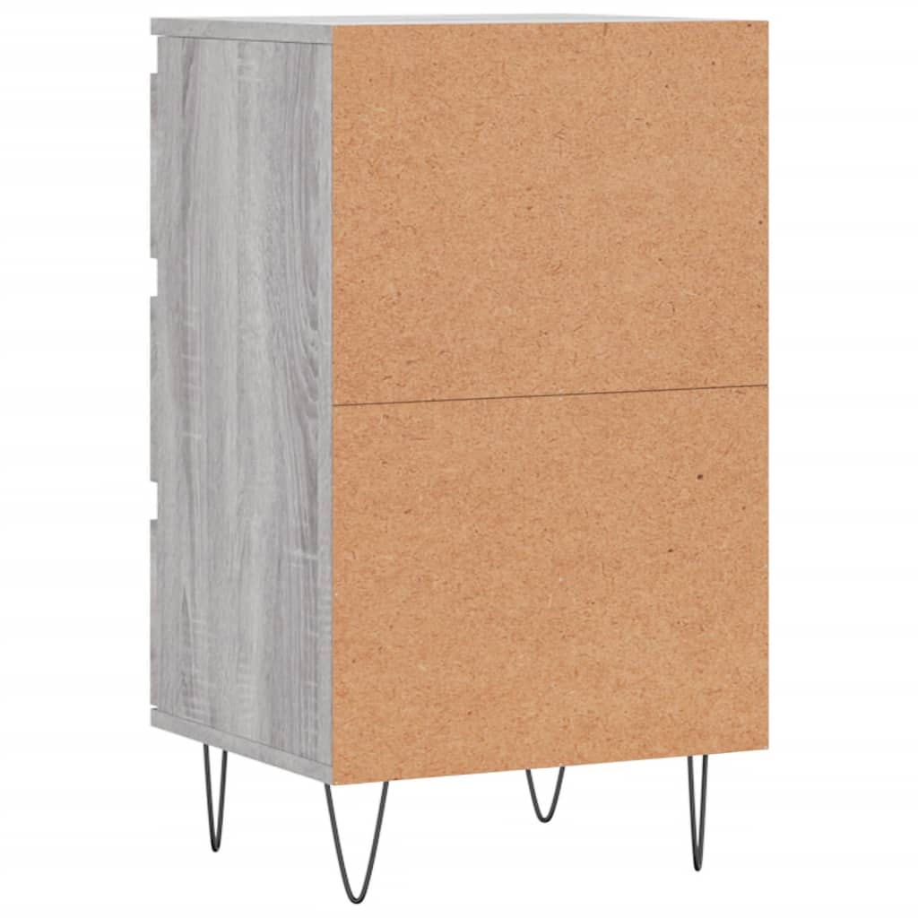 Aparador 40x35x70 cm derivados de madeira cinzento sonoma