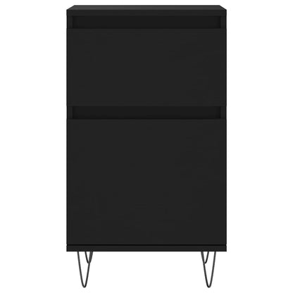 Aparadores 2 pcs 40x35x70 cm derivados de madeira preto