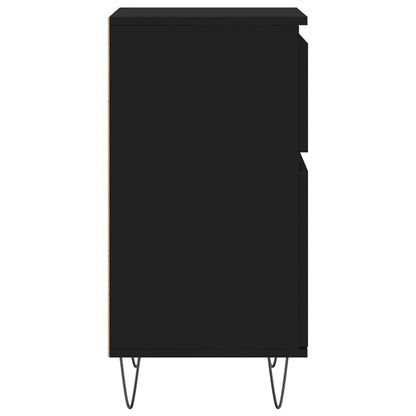 Aparadores 2 pcs 40x35x70 cm derivados de madeira preto