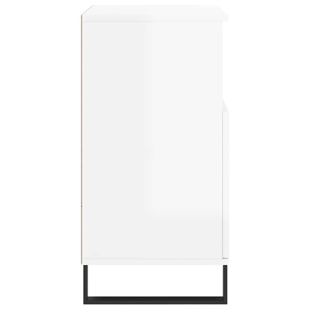 Aparador 60x35x70 cm derivados de madeira branco brilhante