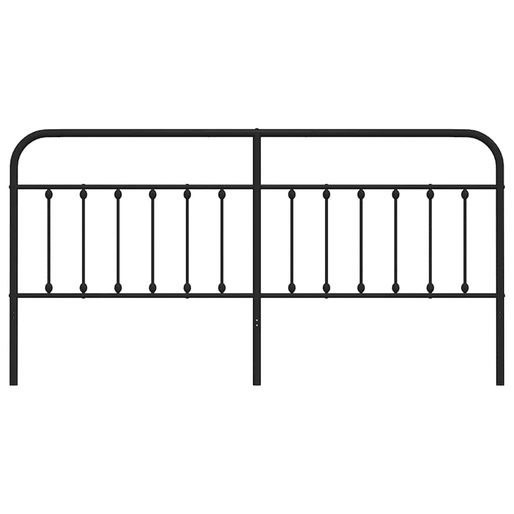 Cabeceira de cama 193 cm metal preto