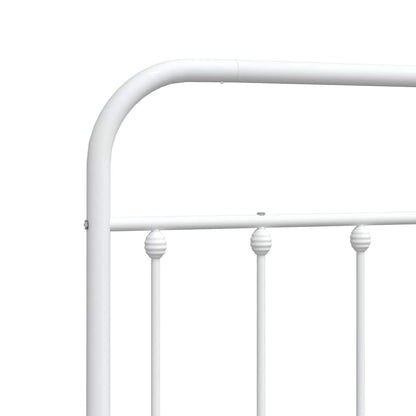 Cabeceira de cama 100 cm metal branco