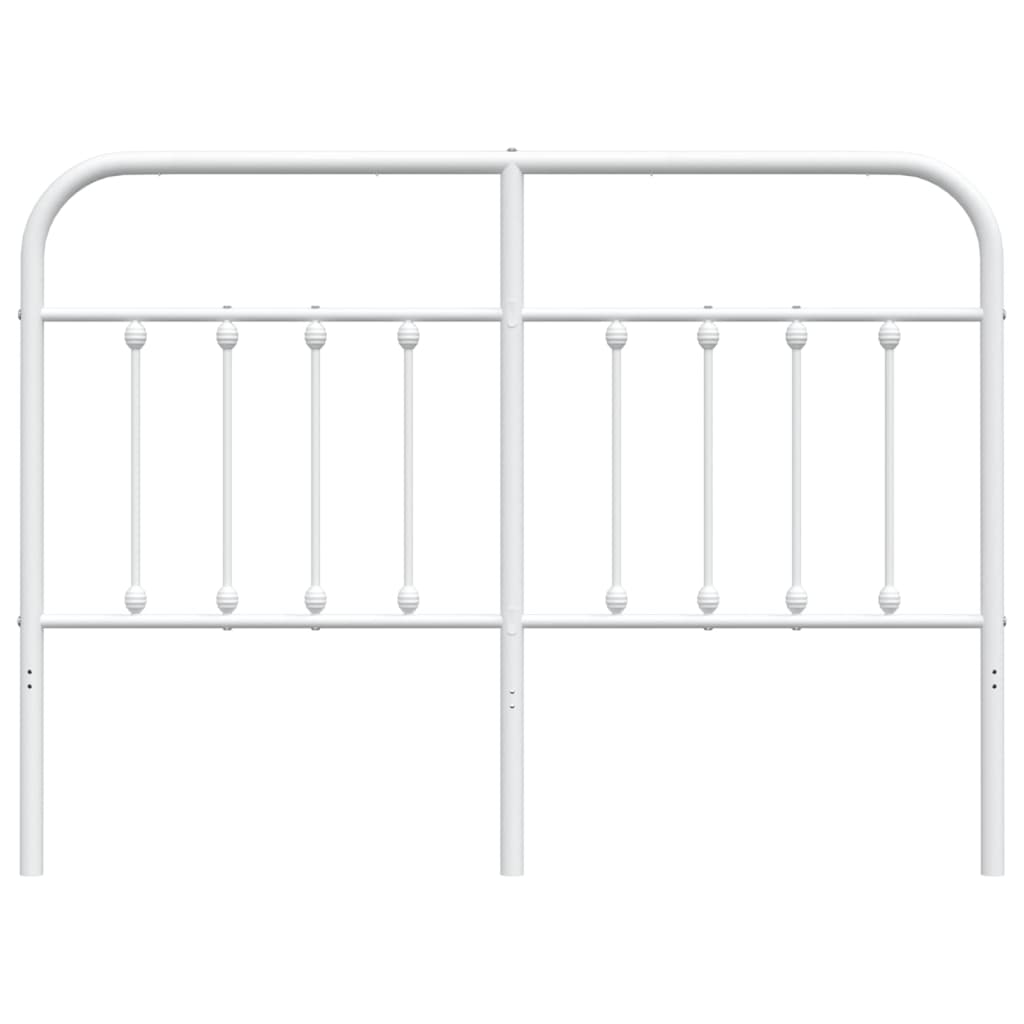 Cabeceira de cama 135 cm metal branco