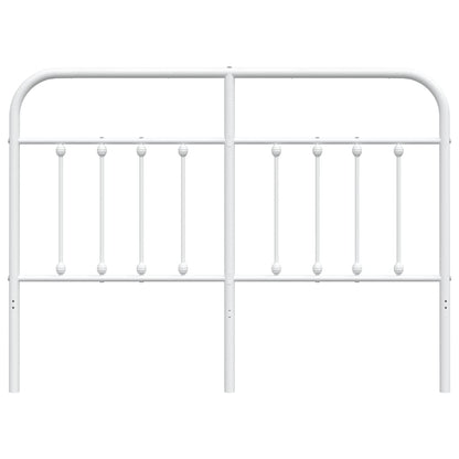 Cabeceira de cama 135 cm metal branco