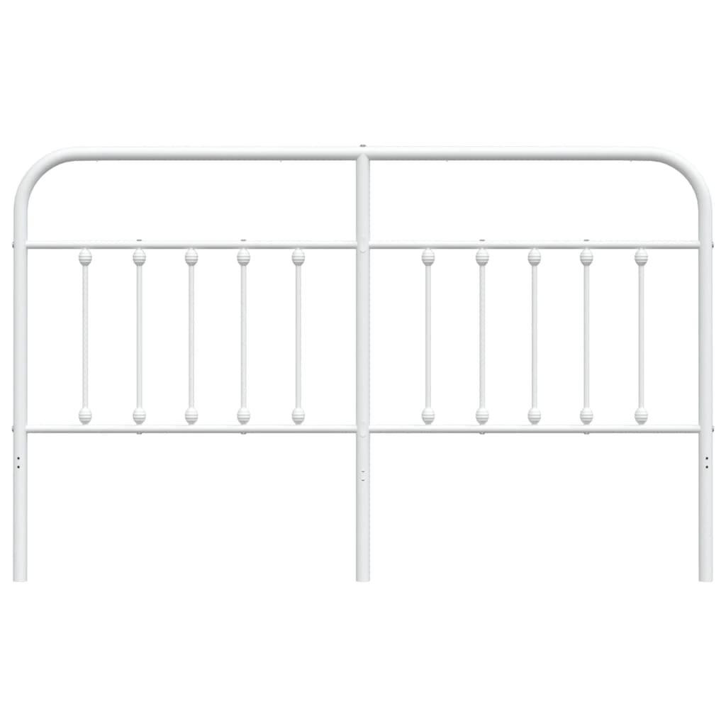 Cabeceira de cama 160 cm metal branco