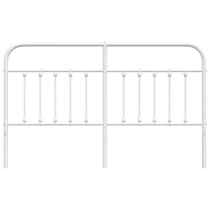 Cabeceira de cama 160 cm metal branco