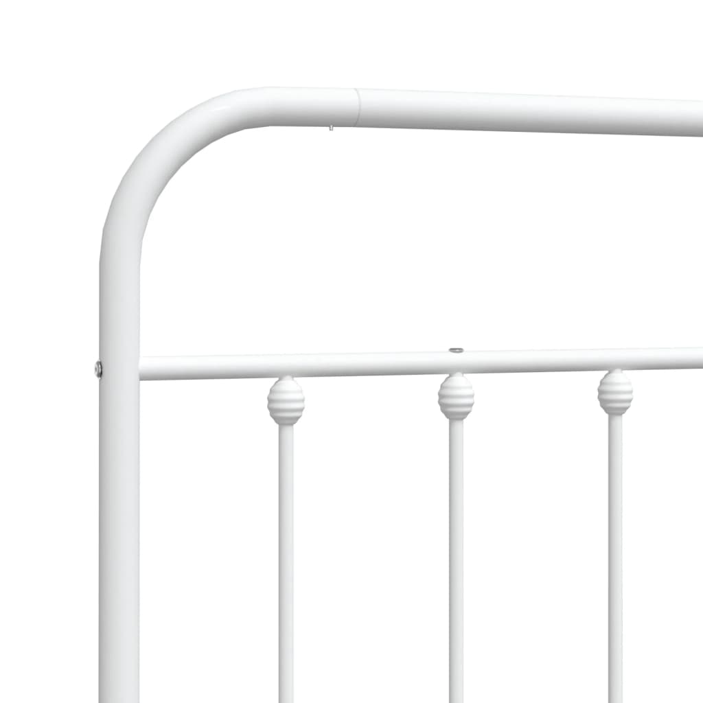 Cabeceira de cama 160 cm metal branco