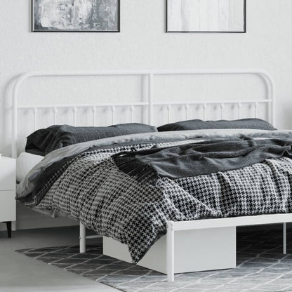 Cabeceira de cama 200 cm metal branco