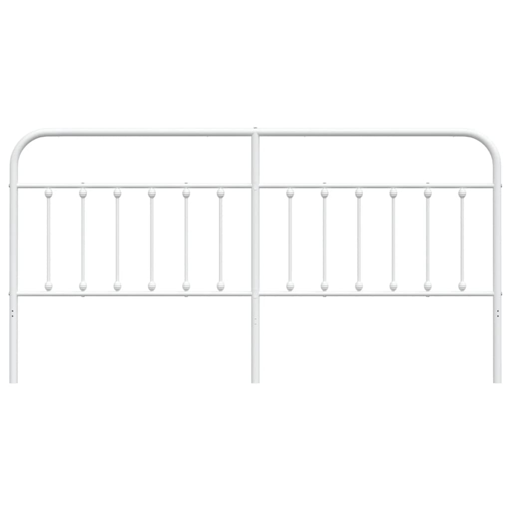 Cabeceira de cama 200 cm metal branco
