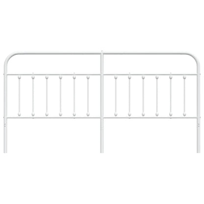 Cabeceira de cama 200 cm metal branco