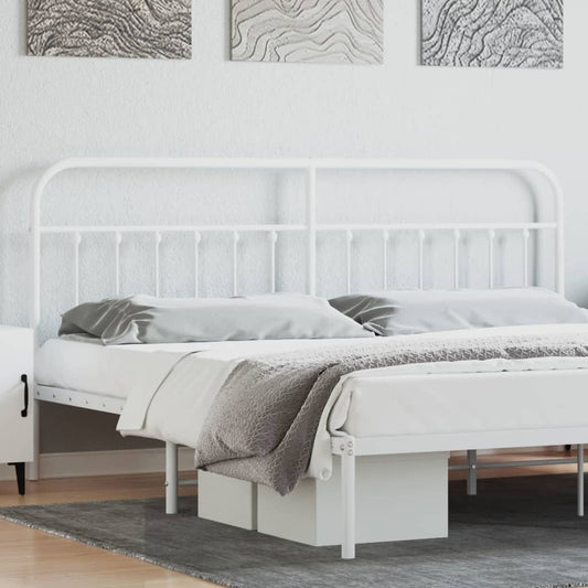 Cabeceira de cama 200 cm metal branco
