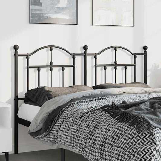 Cabeceira de cama 135 cm metal preto