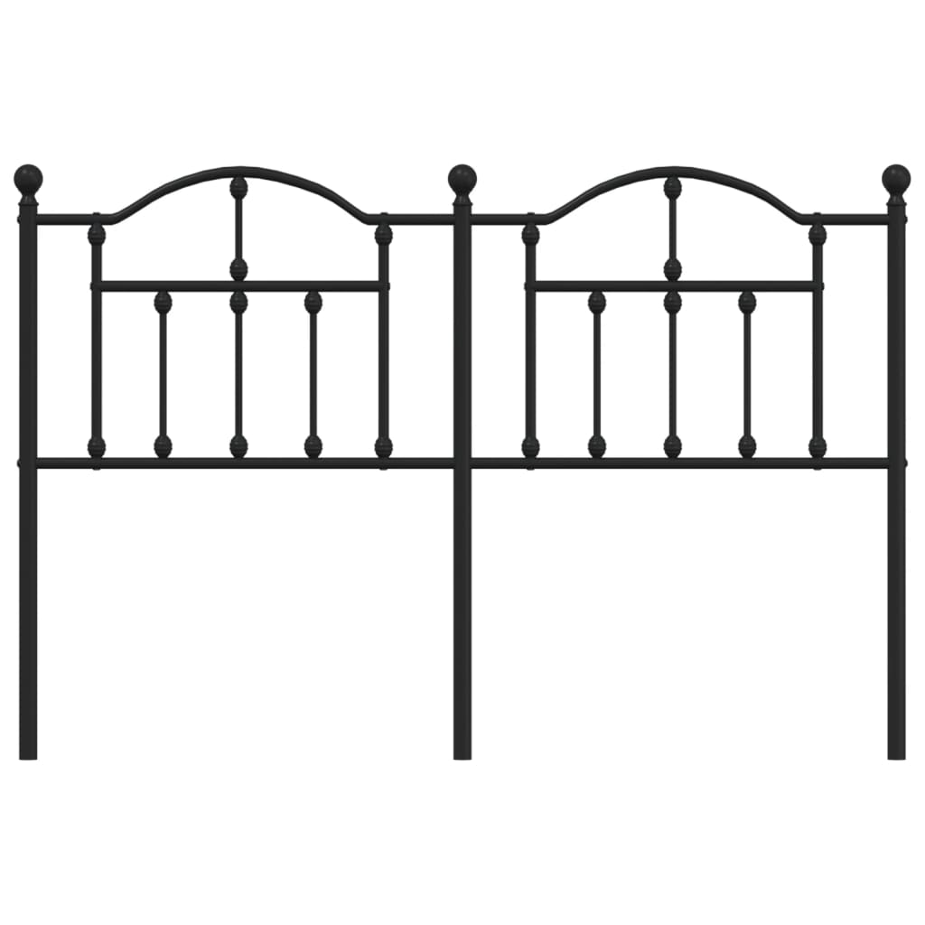Cabeceira de cama 140 cm metal preto