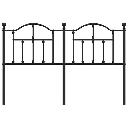Cabeceira de cama 150 cm metal preto