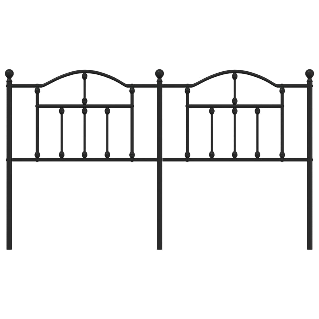 Cabeceira de cama 160 cm metal preto