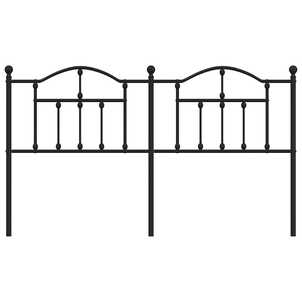 Cabeceira de cama 180 cm metal preto