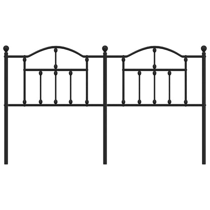 Cabeceira de cama 180 cm metal preto
