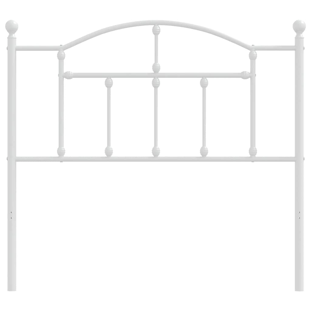 Cabeceira de cama 100 cm metal branco
