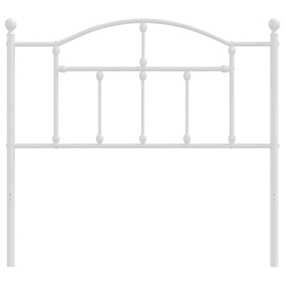Cabeceira de cama 100 cm metal branco