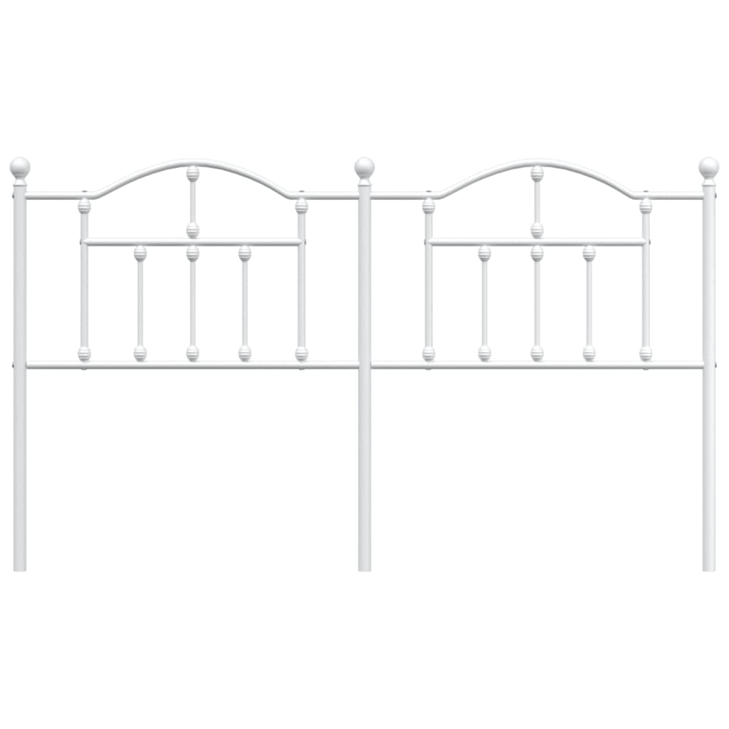 Cabeceira de cama 160 cm metal branco