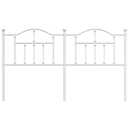 Cabeceira de cama 160 cm metal branco