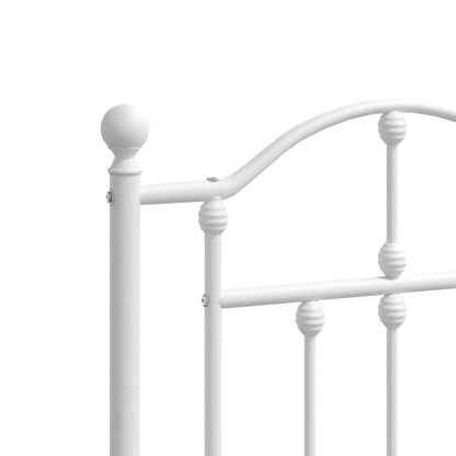 Cabeceira de cama 160 cm metal branco