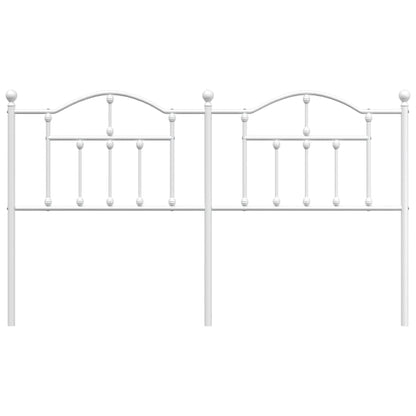 Cabeceira de cama 180 cm metal branco