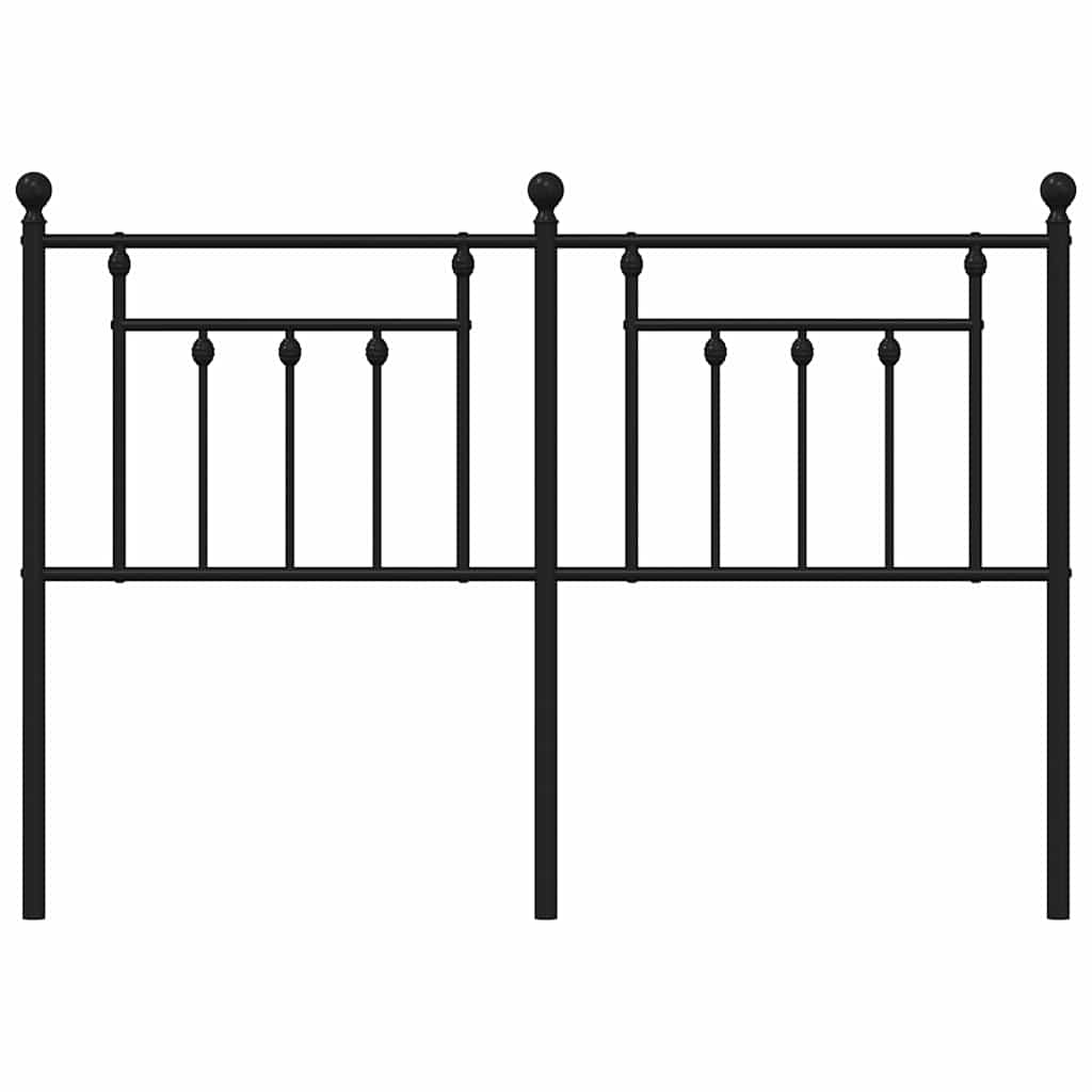 Cabeceira de cama 150 cm metal preto