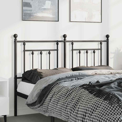 Cabeceira de cama 150 cm metal preto