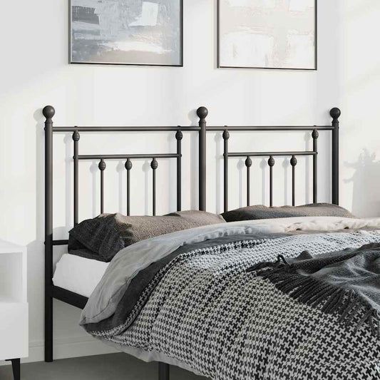 Cabeceira de cama 150 cm metal preto