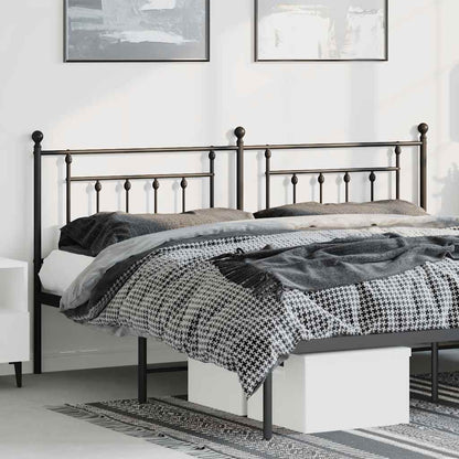 Cabeceira de cama 180 cm metal preto
