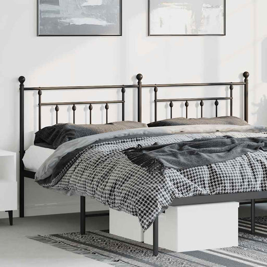 Cabeceira de cama 180 cm metal preto