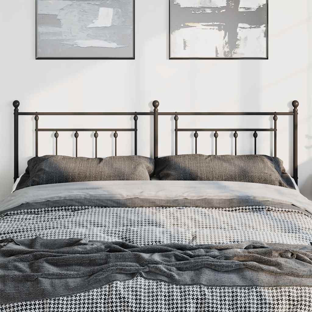 Cabeceira de cama 193 cm metal preto