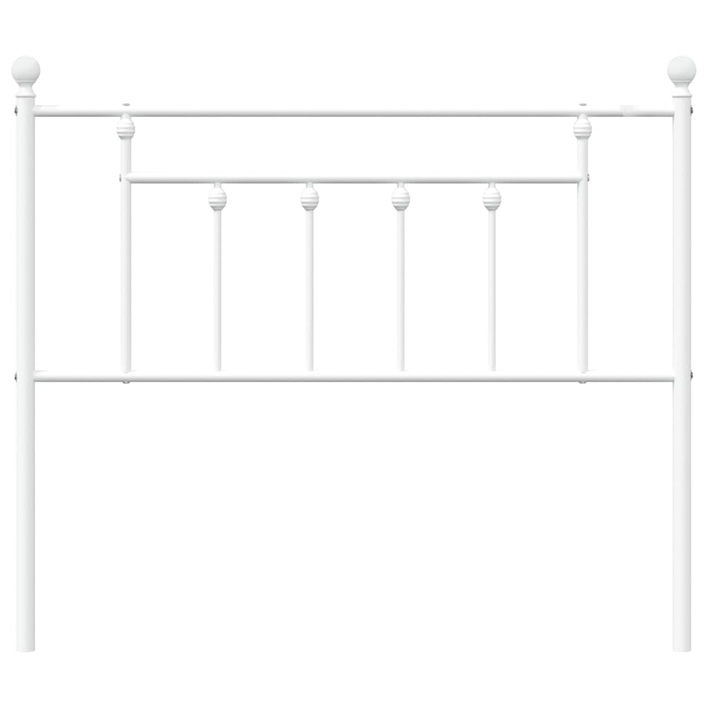 Cabeceira de cama 100 cm metal branco