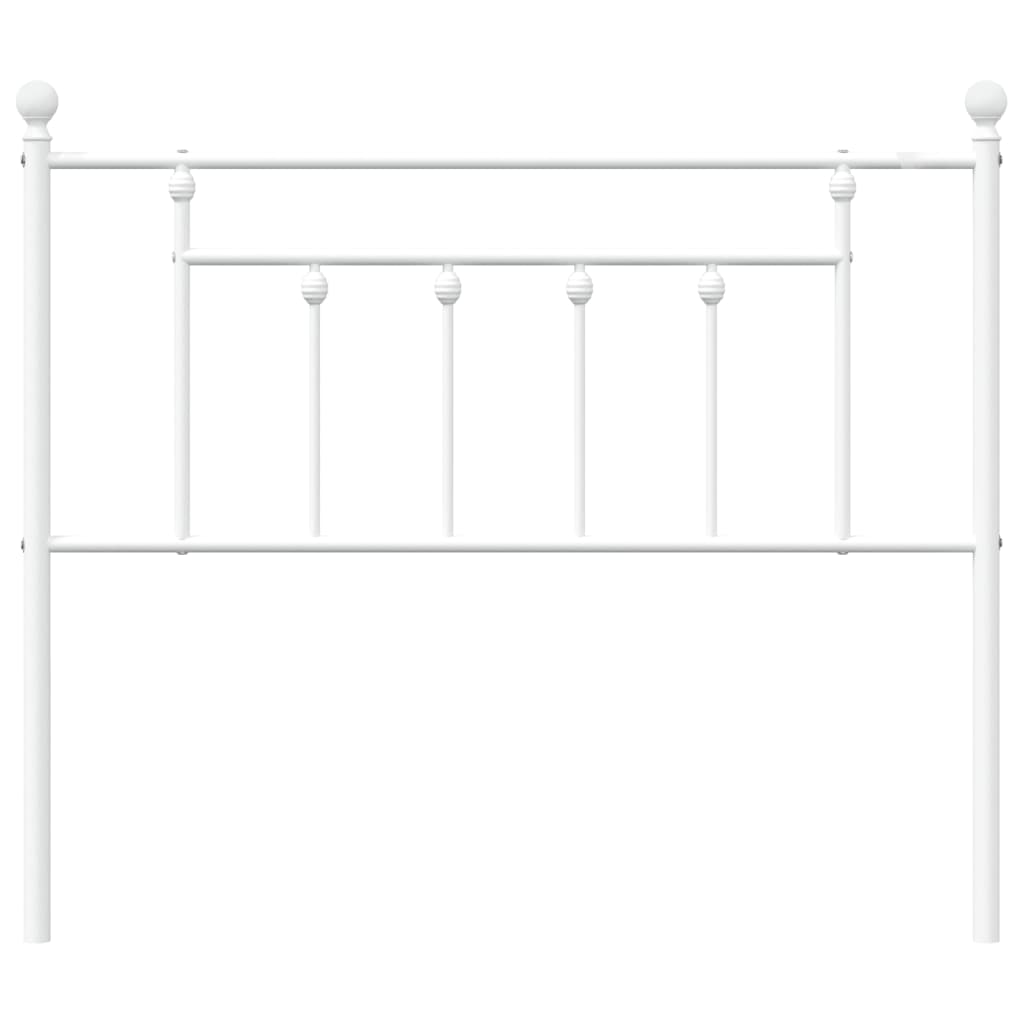 Cabeceira de cama 107 cm metal branco