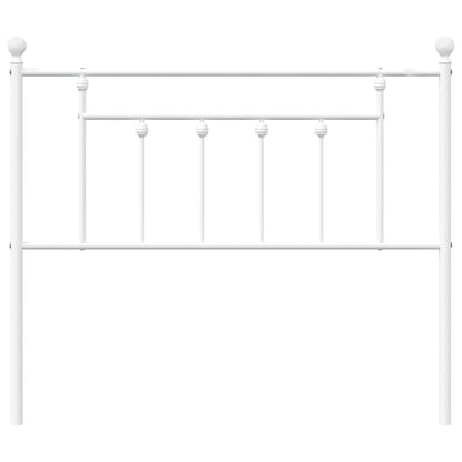 Cabeceira de cama 107 cm metal branco