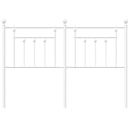 Cabeceira de cama 135 cm metal branco