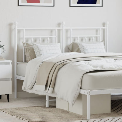 Cabeceira de cama 140 cm metal branco