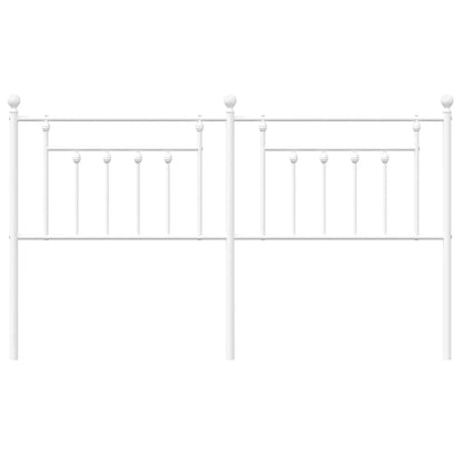 Cabeceira de cama 180 cm metal branco